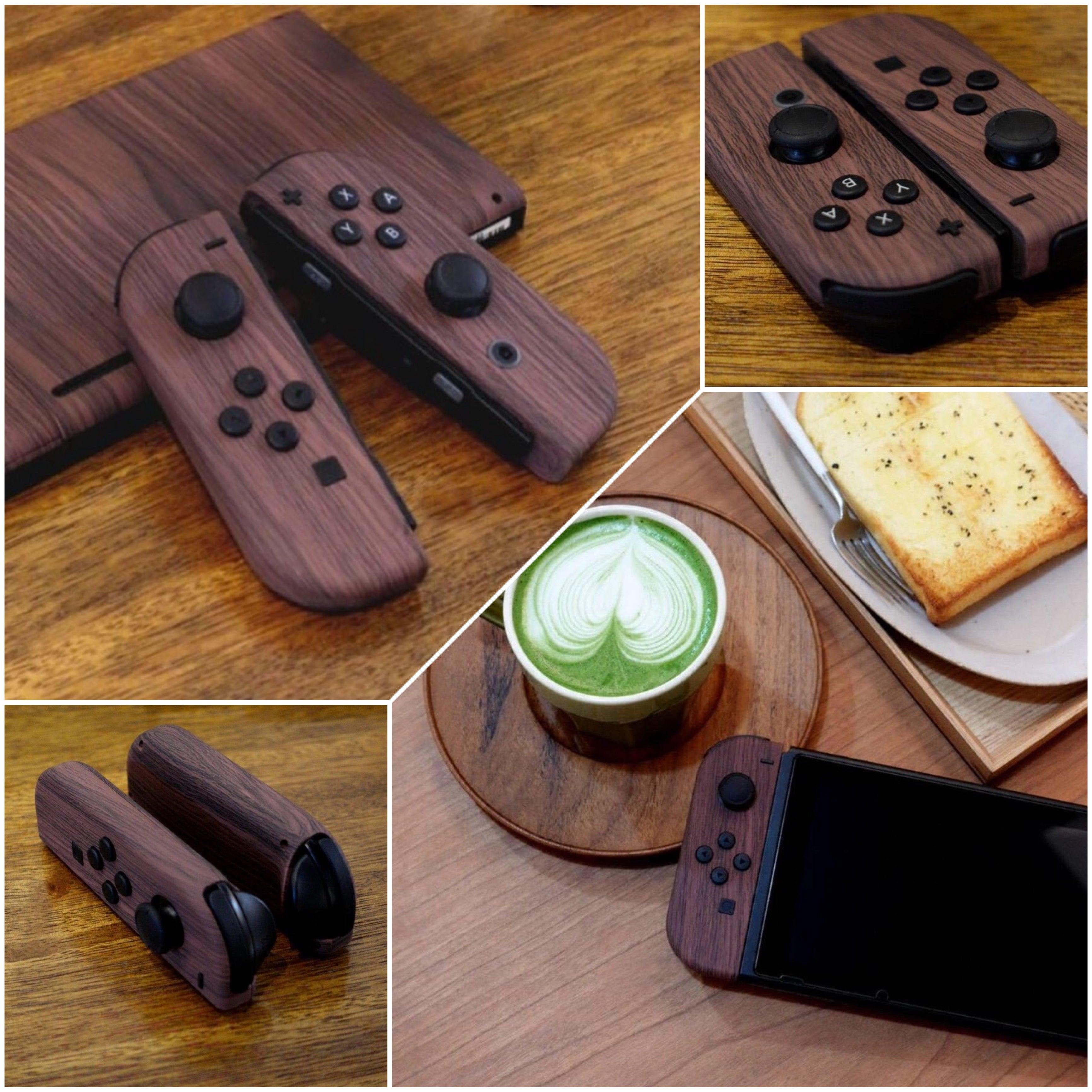 Holzoptik Case / Hülle für Nintendo Switch Joy Cons | DIY - Spielefabrik