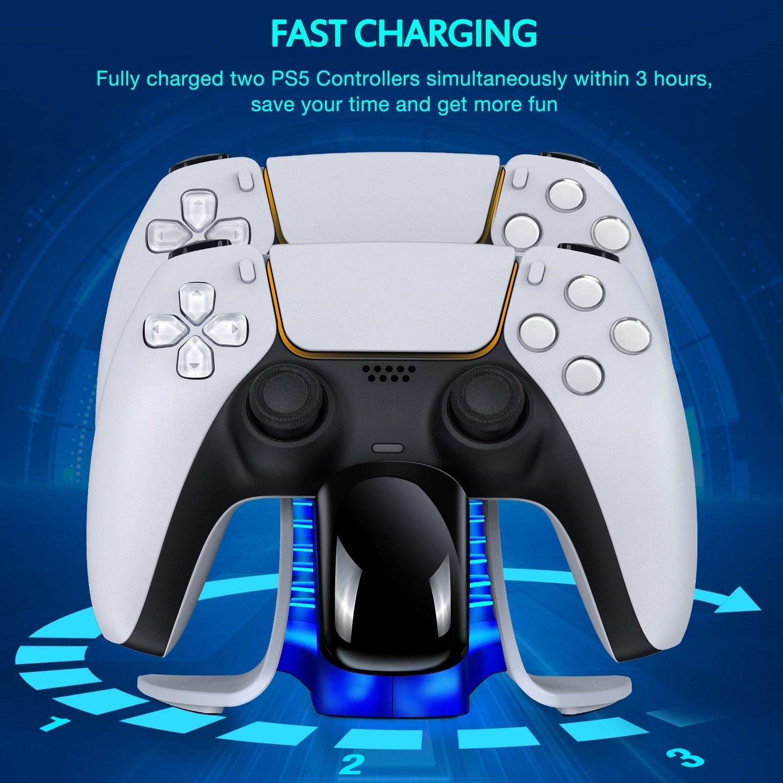 Dual Schnellladegerät für PS5 Controller - Spielefabrik